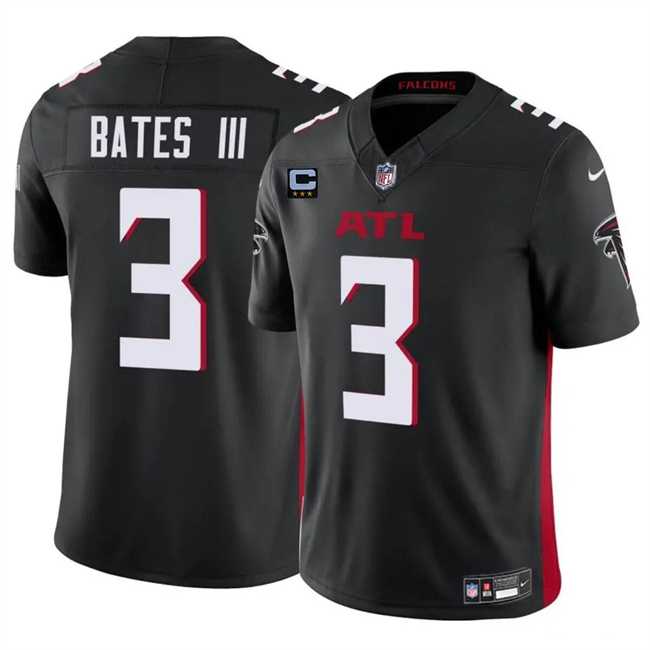 Men & Women & Youth Atlanta Falcons #3 Jessie Bates III Black 2024 F.U.S.E With 3-Star C Patch Vapor Untouchable Limited Stitched Jersey,We sell and wholesale Men & Women & Youth Atlanta Falcons #3 Jessie Bates III Black 2024 F.U.S.E With 3-Star C Patch Vapor Untouchable Limited Stitched Jersey on line form chian!